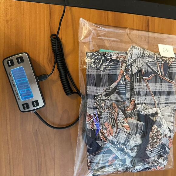 Espresso Blue Floral Flowy Tank Blouse Size Large - Picture 7 of 7